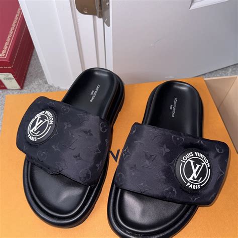 louis vuitton sliders women|louis vuitton pool slides women.